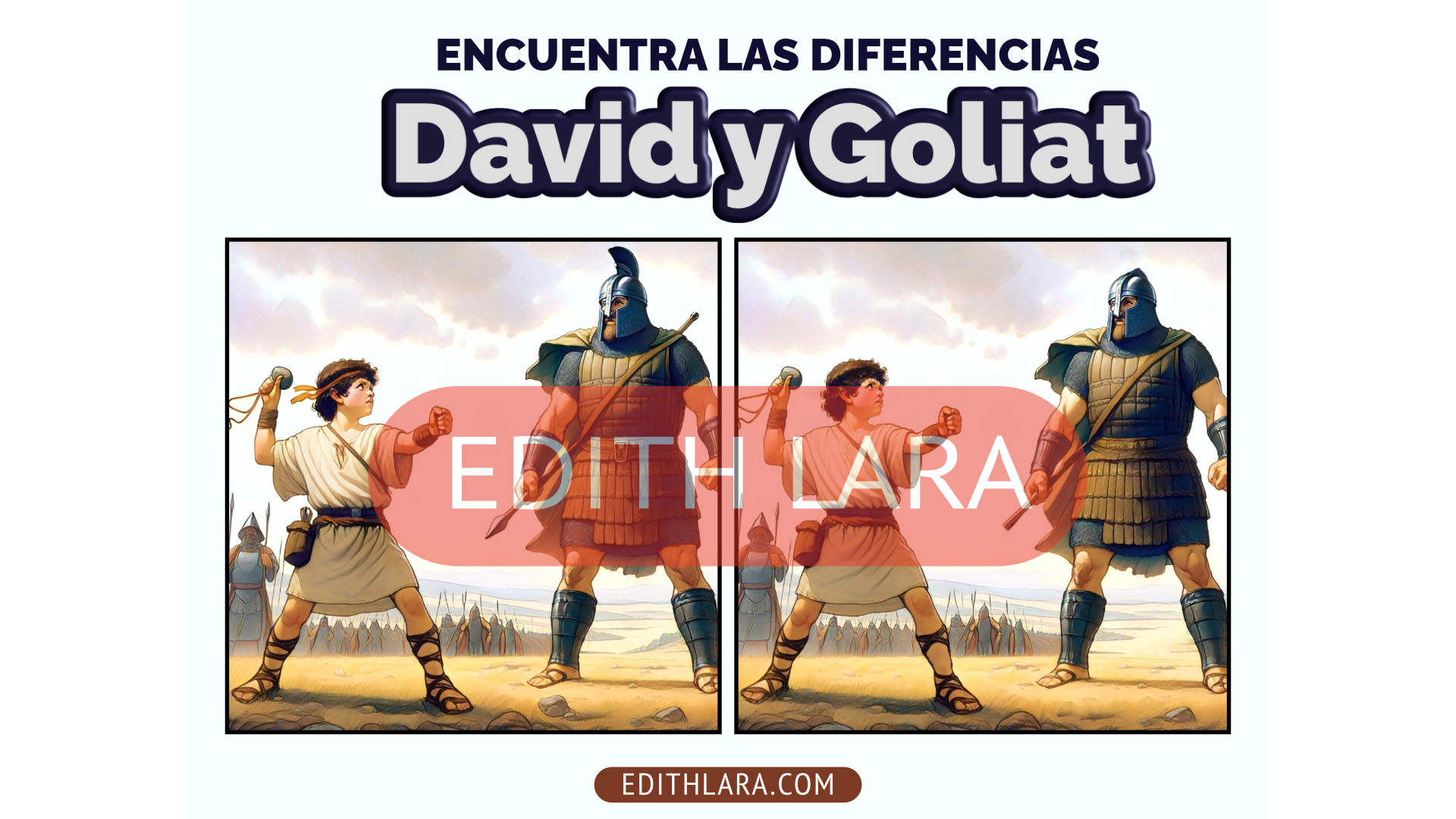 David y Goliat: Encuentra las Diferencias