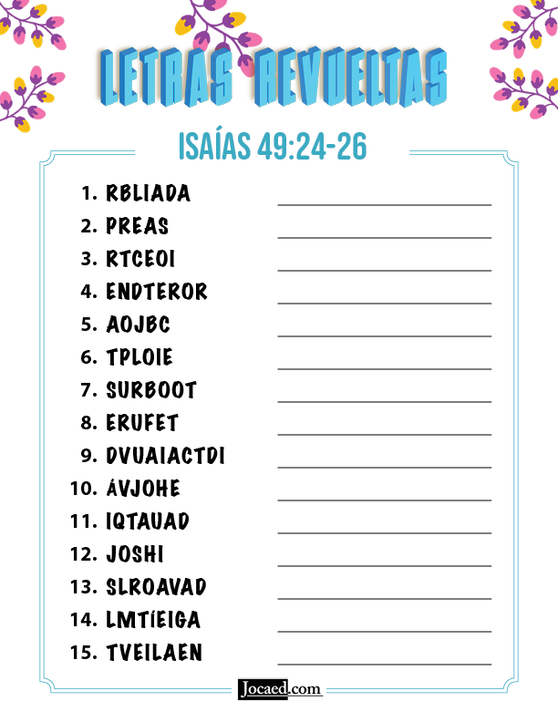 Isaías 49:24-26 - Letras Revueltas