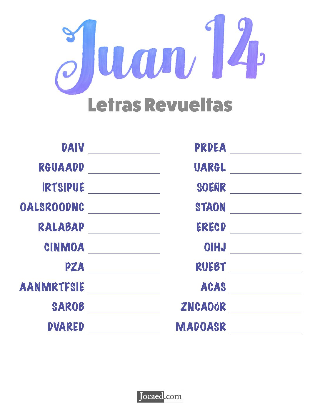 Juan 14 - Letras Revueltas