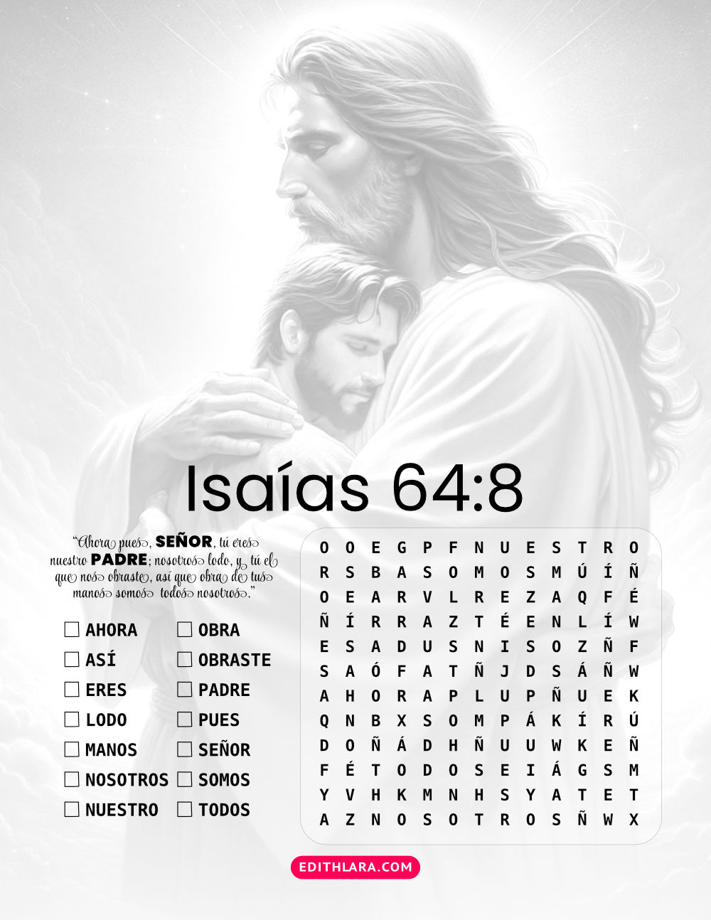 Sopa de Letras: Isaías 64:8