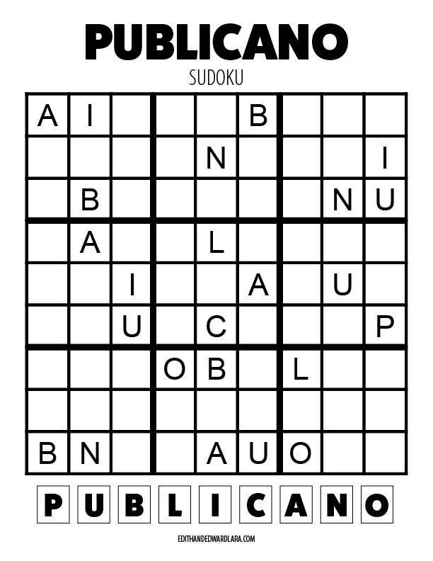 Publicano - Sudoku - 9x9