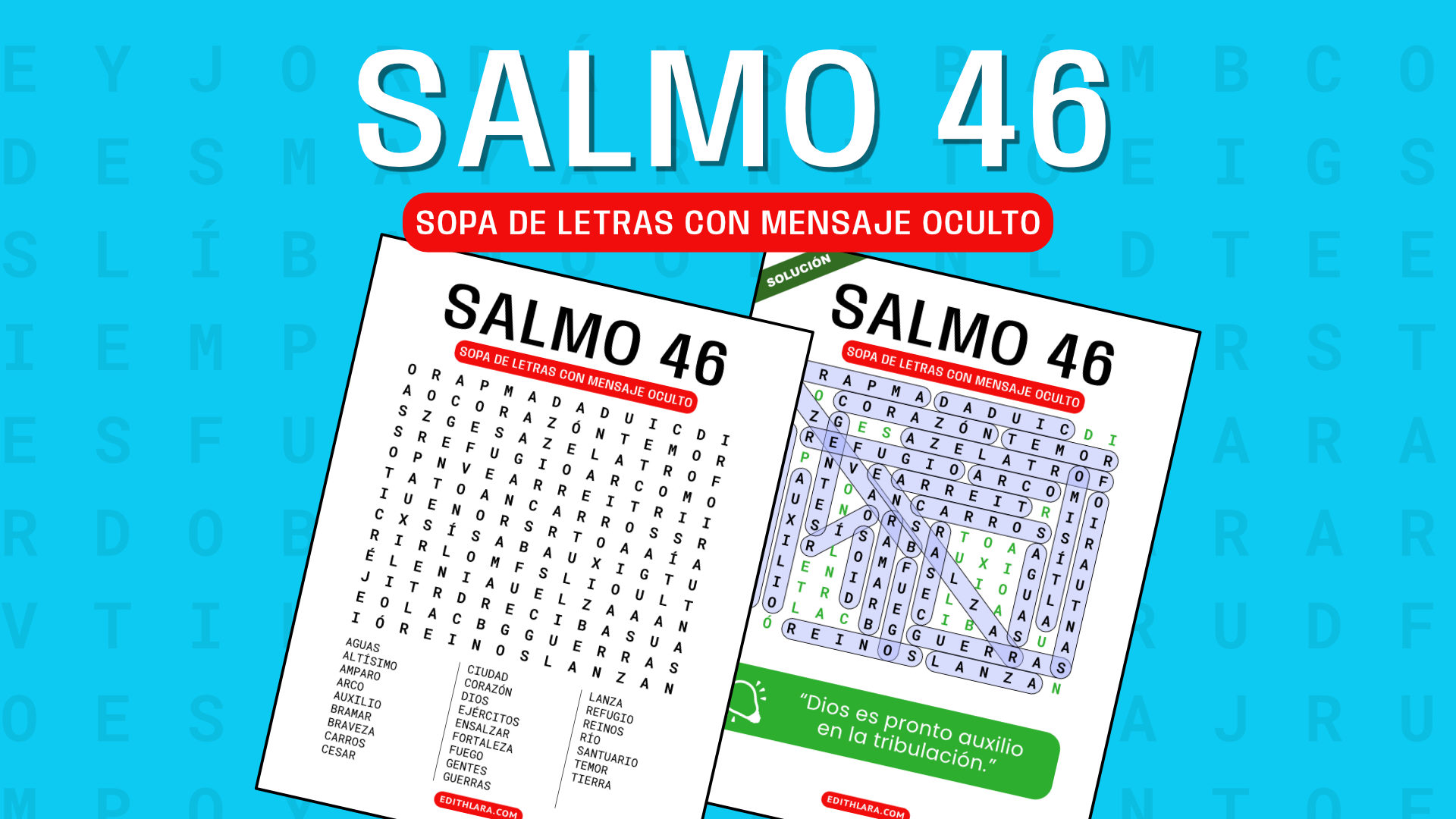 Salmo 46 sopa de letras con mensaje oculto [PDF]