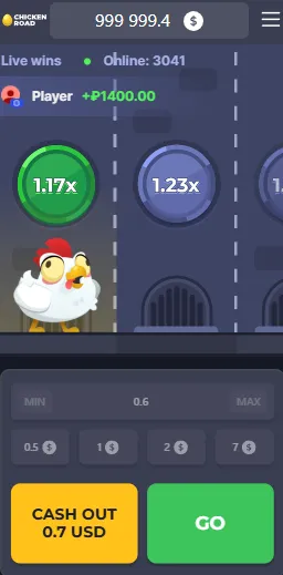Menu App Chicken Road