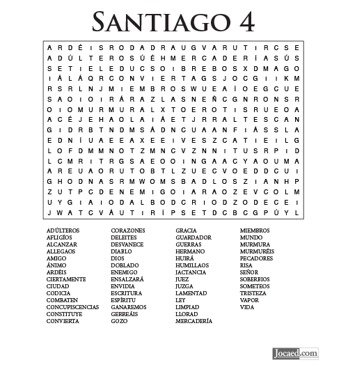 Sopa de Letras - Santiago Cápitulo 4